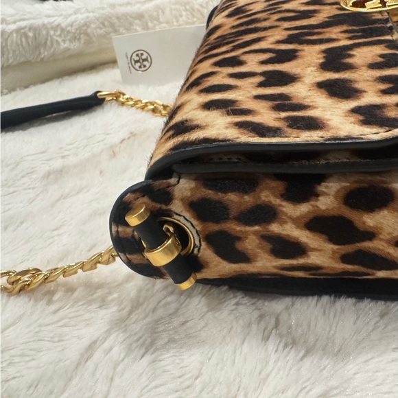 Tory Burch Leopard Print Crossbody with Gold Accents - Picture 8 of 11